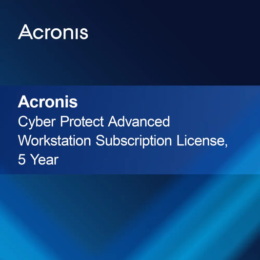 Licenza di abbonamento Acronis Cyber Protect Advanced Workstation, 5 anni