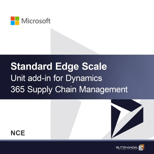 Standaard Edge Scale Unit-add-in voor Dynamics 365 Supply Chain Management (NCE)
